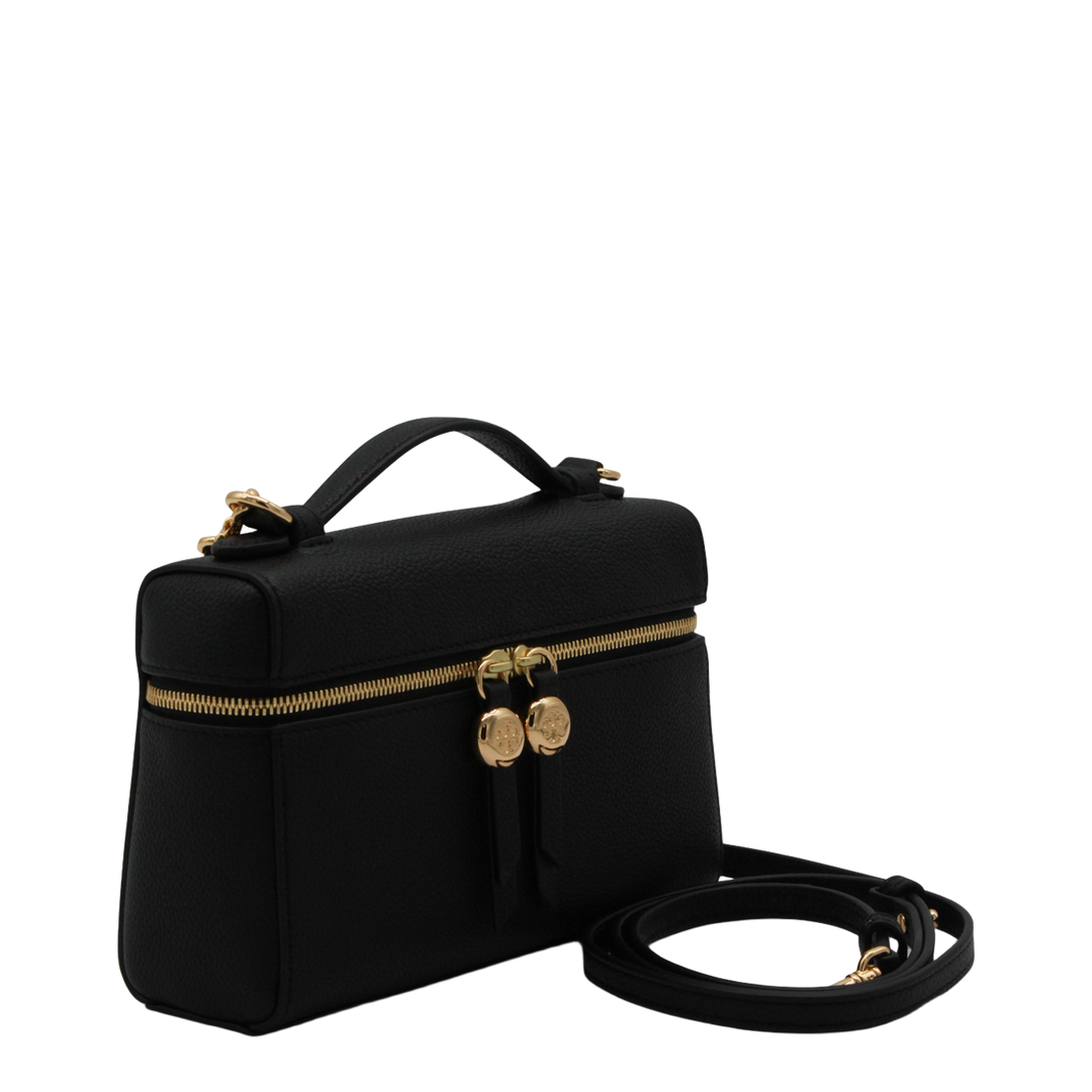Romy Slim Top Handle Bag - Black - Image 3