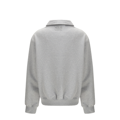 Sweatshirt with oblique zip closure - Image 2