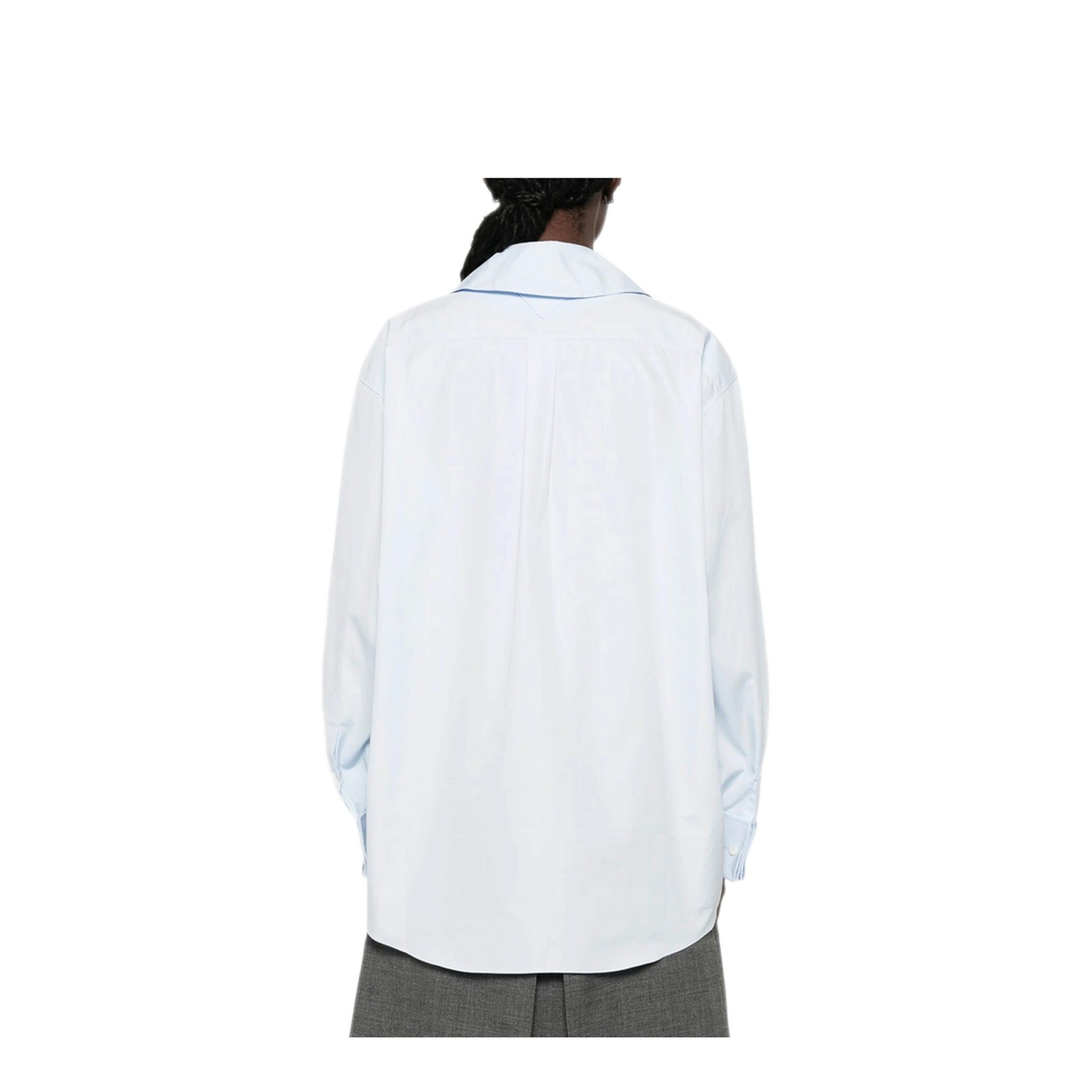 Poplin Shirt with Knot Detail - Image 5