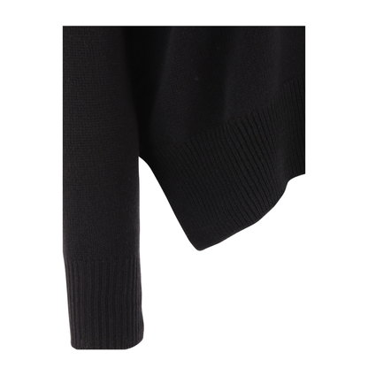 Superfine Cashmere Sweater Black - Image 5