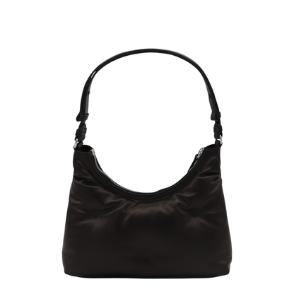 Glam Slam Small Lambskin Hobo Bag - Black - Image 5