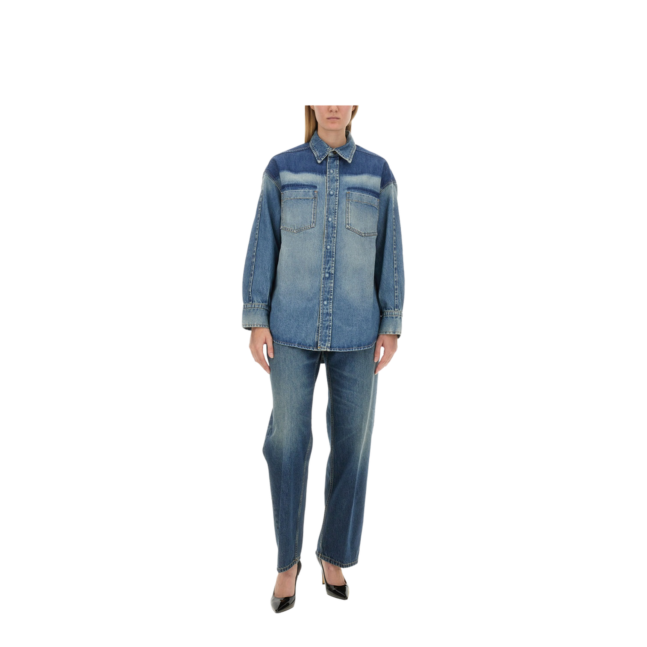 Oversized Denim Shirt - Image 2
