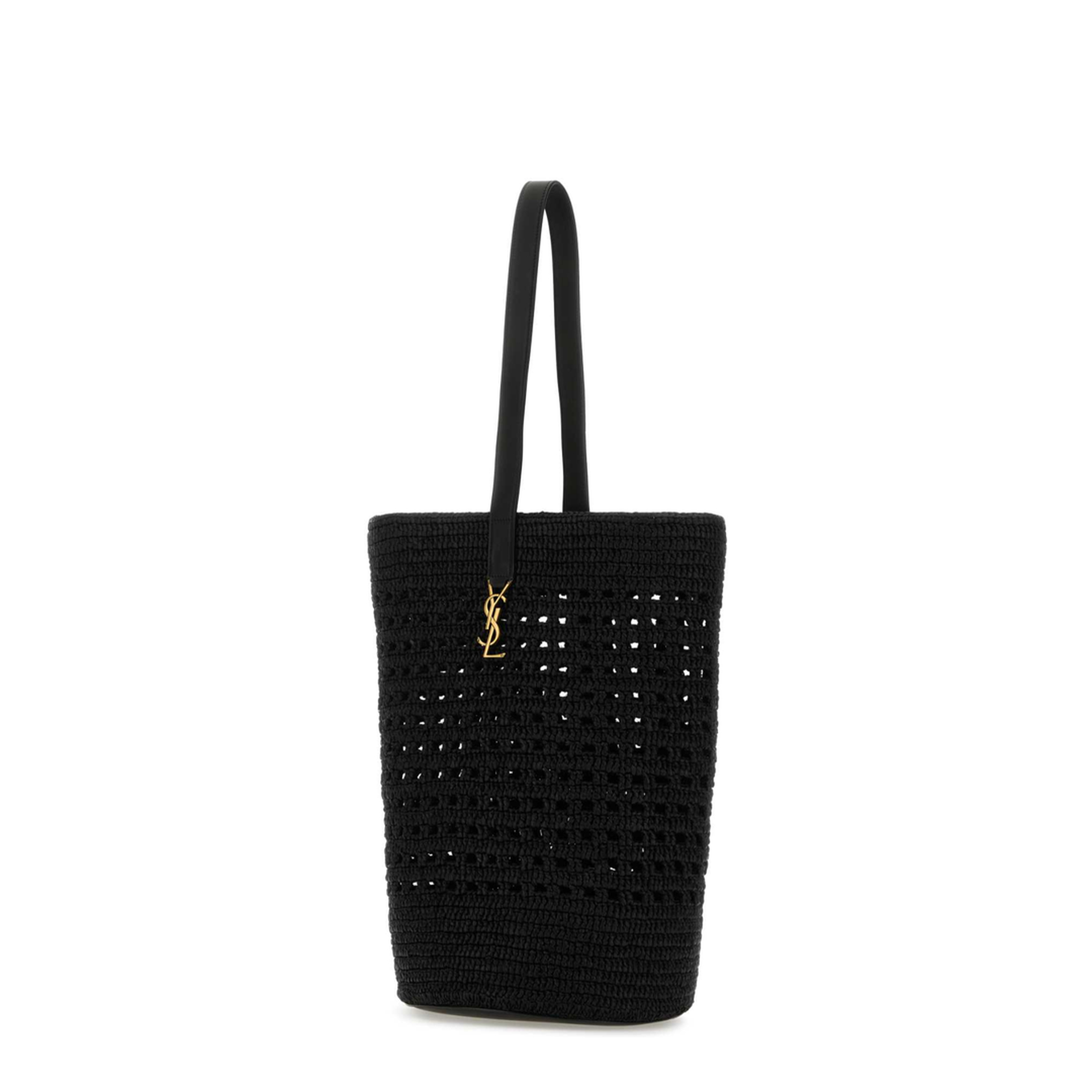Crochet Shoulder Bag Black - Image 2