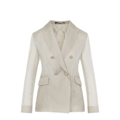 Pianoforte Slogan Organza Jacket - Image 1