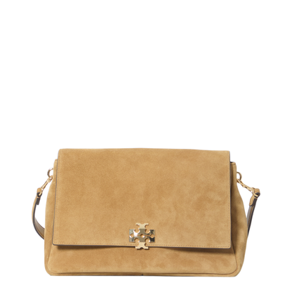 Charlie Suede Shoulder Bag - Toffee - Image 1