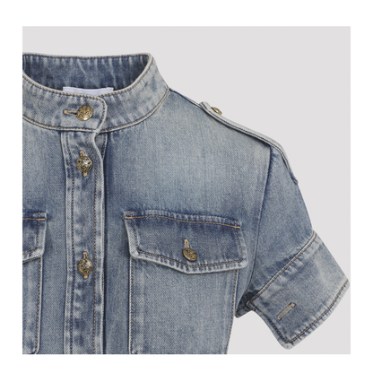Denim Mini Dress - Image 6