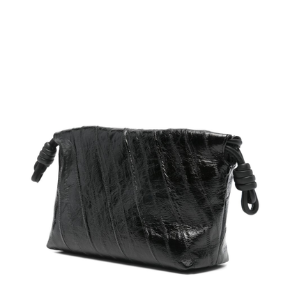 Flamenco Mini Calf Leather Clutch - Black - Image 2