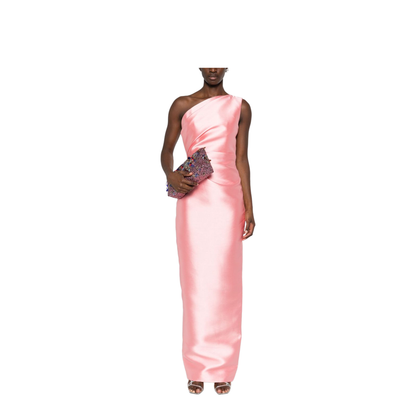 Elegant Embroidered Color-Block Dress - Image 3