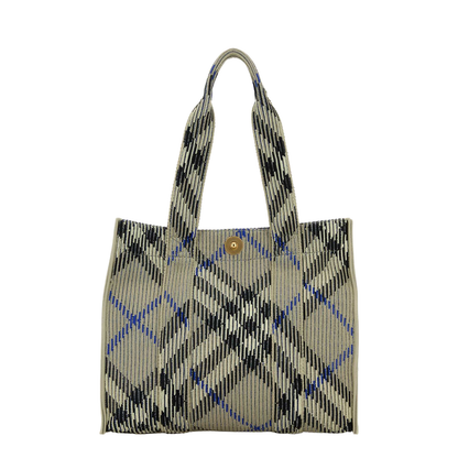 Embroidered Canvas Shopping Bag - Image 1