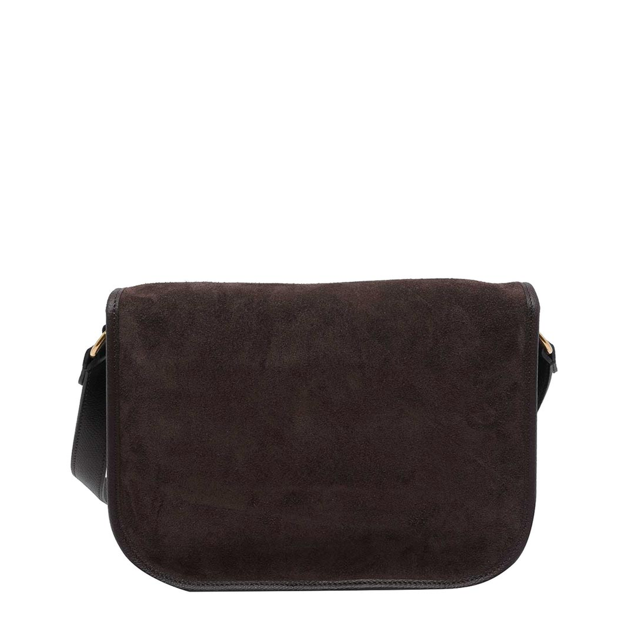 Dark Brown Suede Antibes Crossbody Bag - Image 3