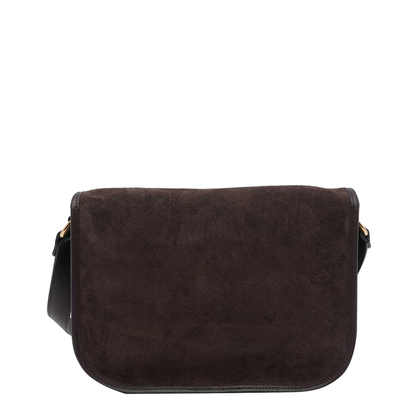 Dark Brown Suede Antibes Crossbody Bag - Image 3