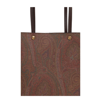 Essential Medium Paisley Tote Bag Brown - Image 2