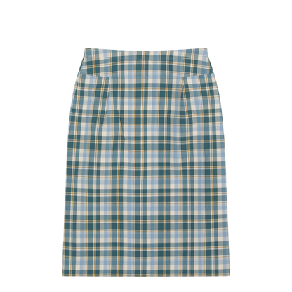 Ottanio Pencil Skirt with Check Pattern - Image 2