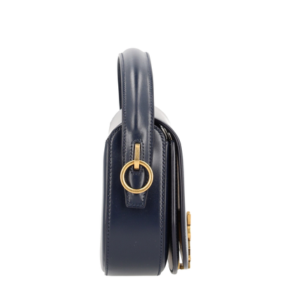 Voltaire Leather Shoulder Bag - Dark Blue - Image 3