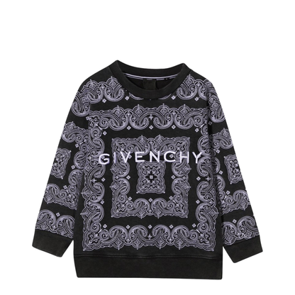 Crewneck Sweatshirt Patterned Print and Logo - Image 1