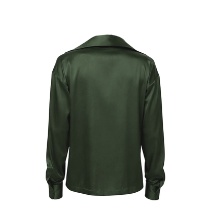 Silk Satin Stretch Shirt - Image 3