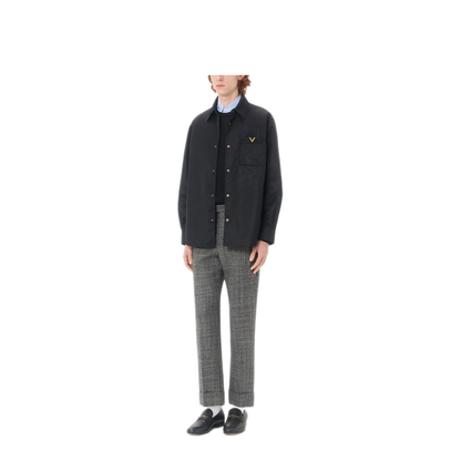 Nylon Shirt Jacket with Vgold - Image 2