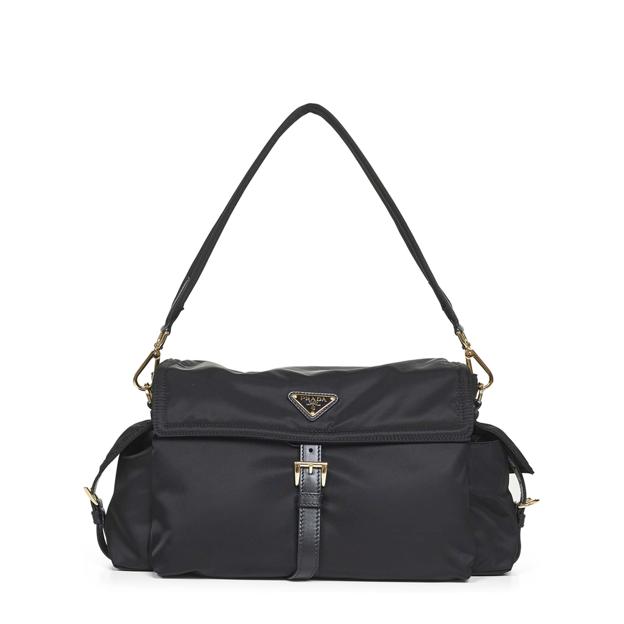 Explore Large Re-Nylon Shoulder Bag - Black - Image 1