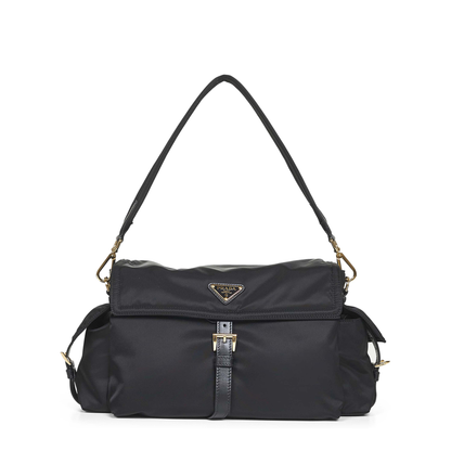 Explore Large Re-Nylon Shoulder Bag - Black - Image 1