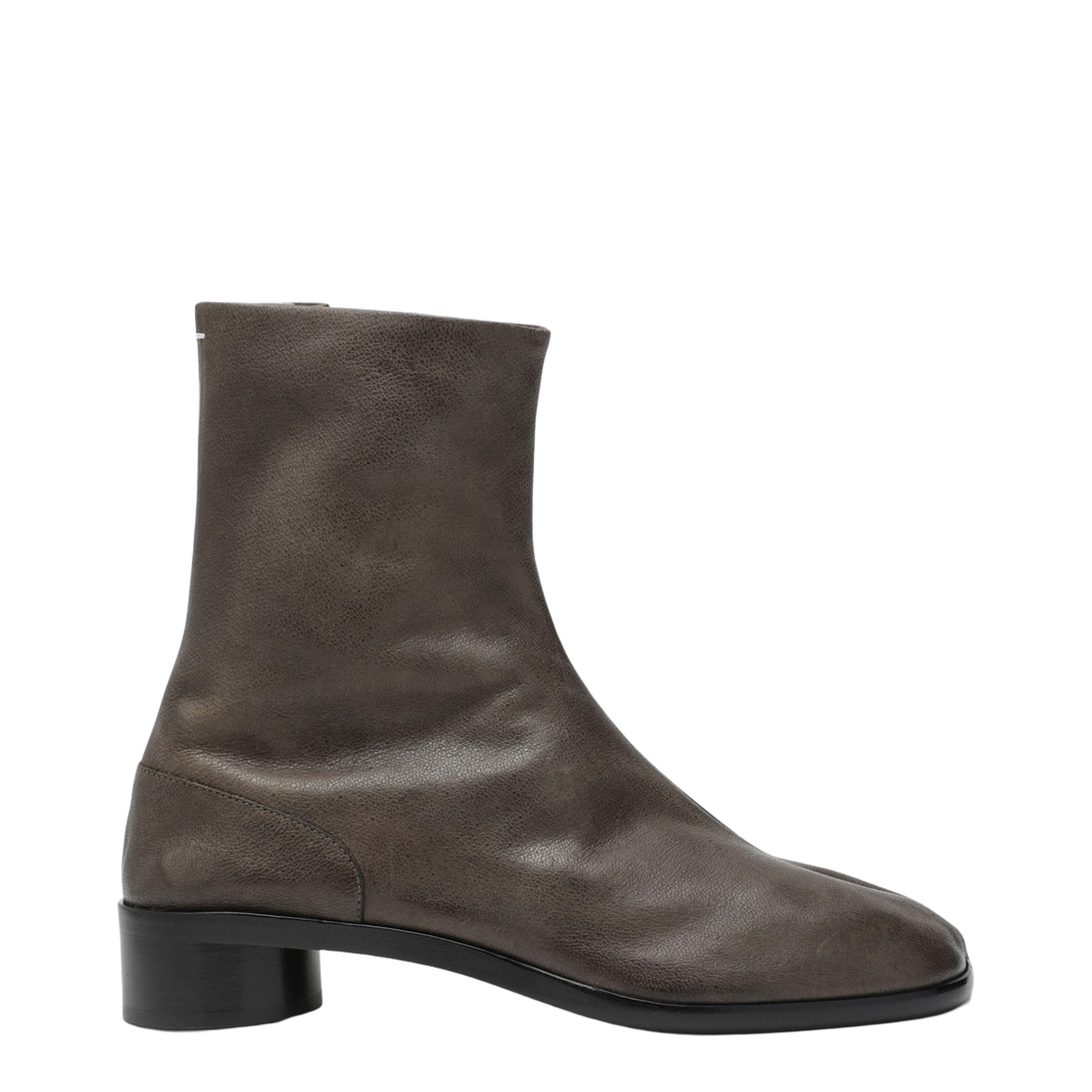 Tabi Ankle Boot in Brown Leather - Image 1