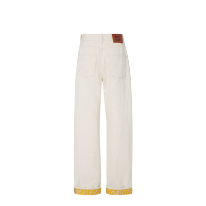 Beige Denim Trousers - Image 3