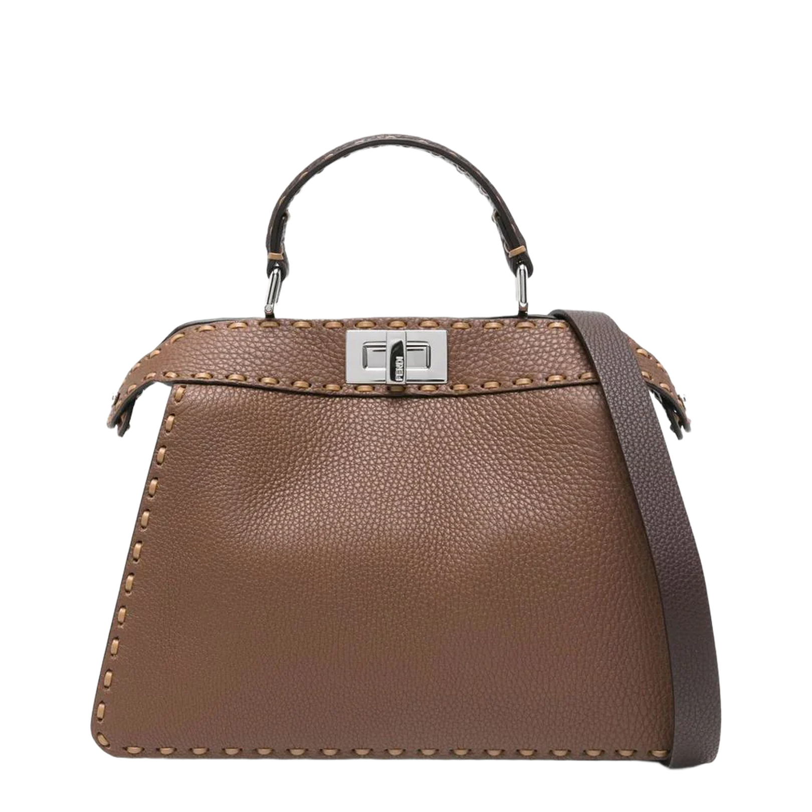 Peekaboo Iseeu Mini Bags Leather Brown - Image 1