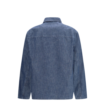 Patch-pocket Chambray Overshirt - Image 2