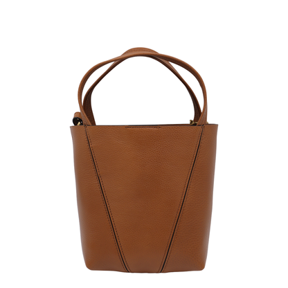 Small Spin Tote Bag in Grained Leather - Image 4