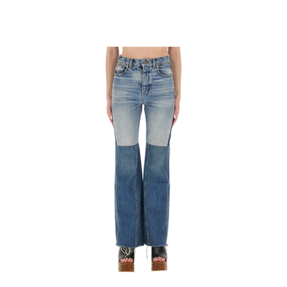 Patchwork Denim Jeans - Image 1