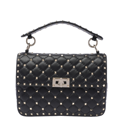 Black Rockstud Spike Medium Bag - Image 1