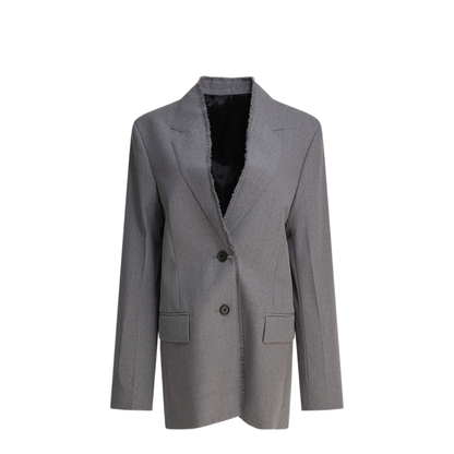 Raw Lapel Blazer - Image 1
