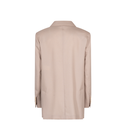 Double-Breasted Wool Blend Blazer - Image 2