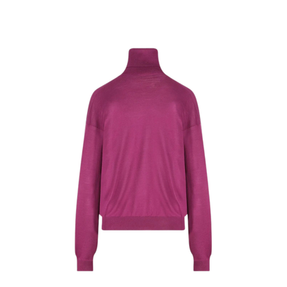Roll-Neck Wool Sweater - Image 2