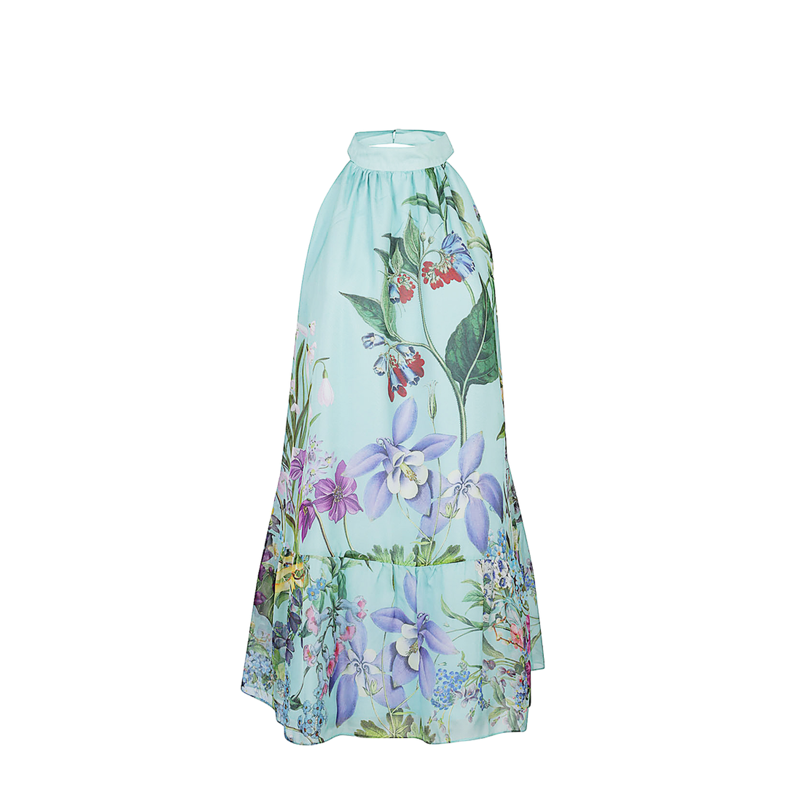 Printed Silk Dress - Image 1