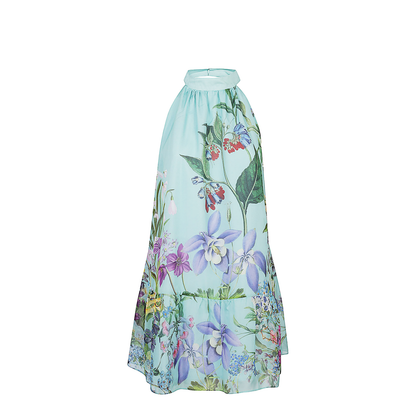 Printed Silk Dress - Image 1