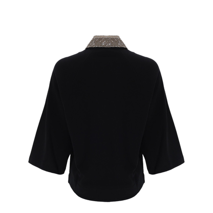 Polo Shirt with Dazzling Collar - Image 3