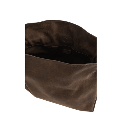 Flamenco Medium Grained Nubuck Clutch - Tundra - Image 5