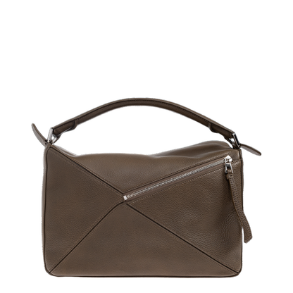 Puzzle Large Handbag Brown - Image 3