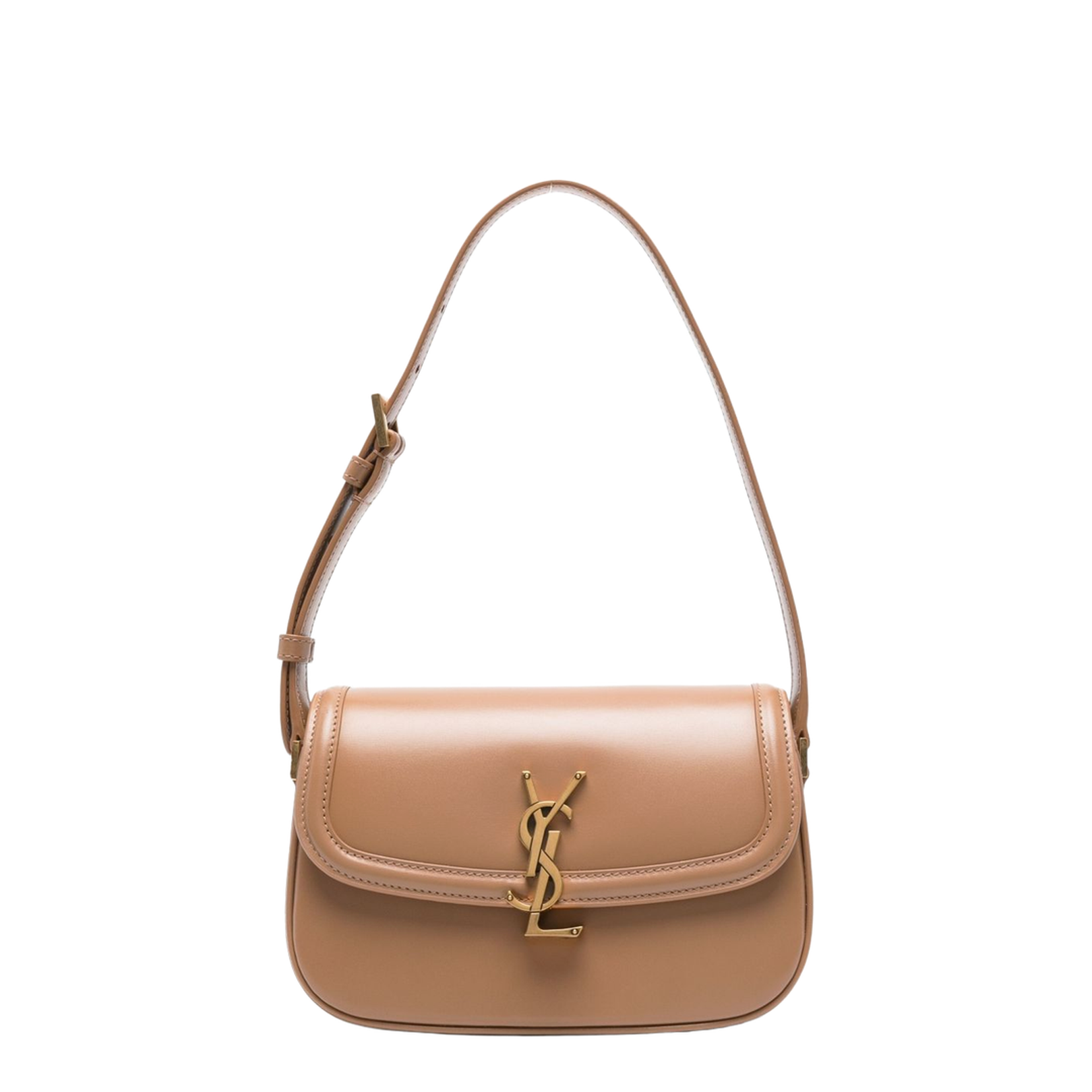 Solferino Mini Leather Shoulder Bags - Brown - Image 1