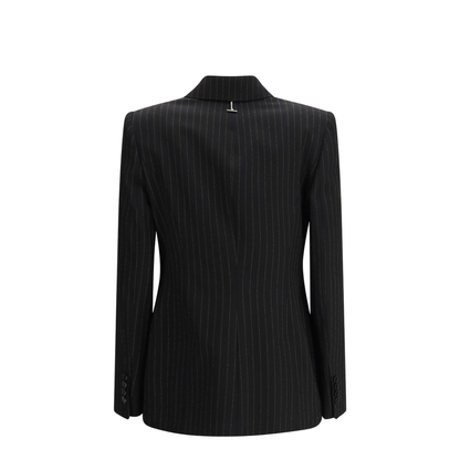 Pinstriped Double-Breasted Jacket - Image 2