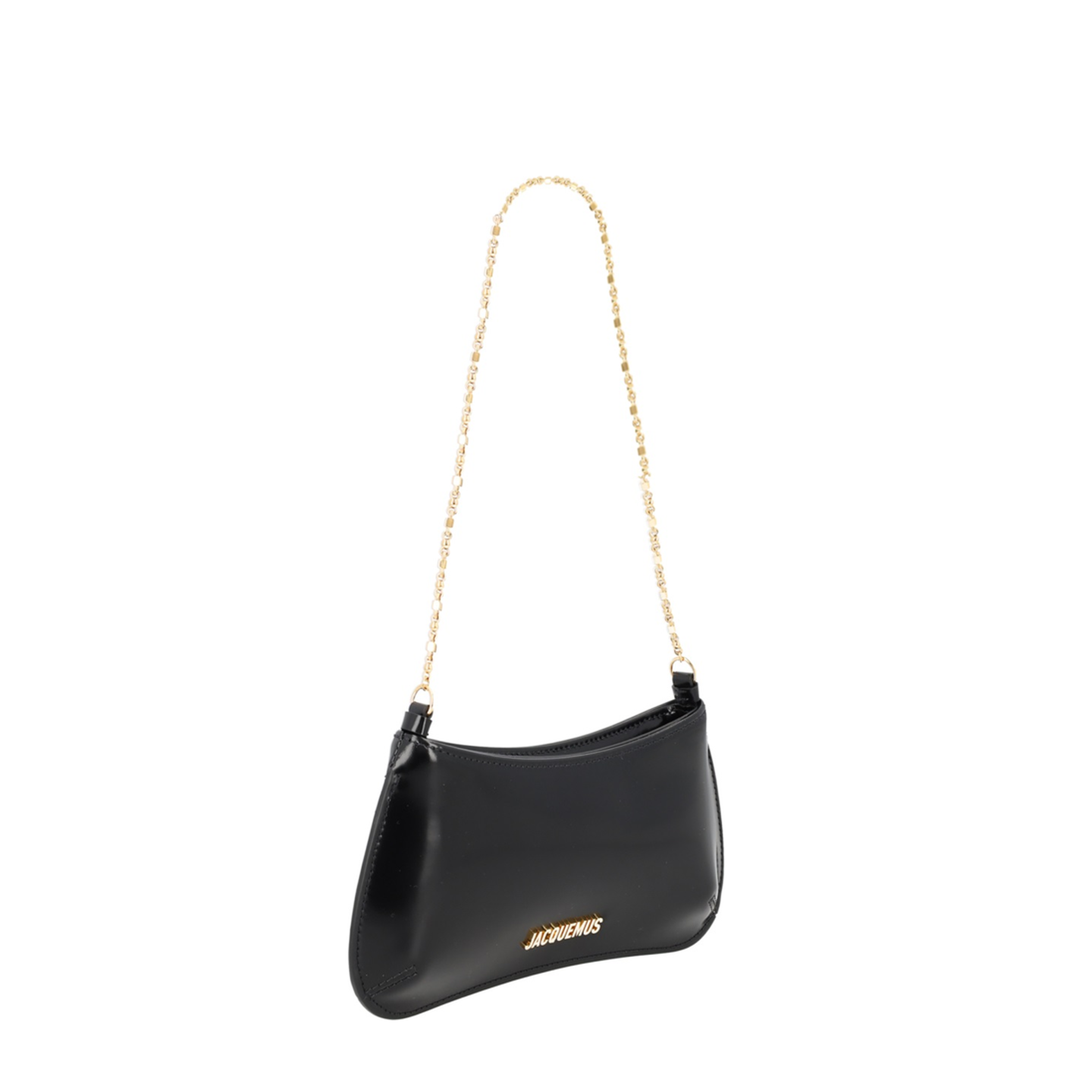 Le Petit Bisou Chaîne Calf Leather Shoulder Bag - Black - Image 5