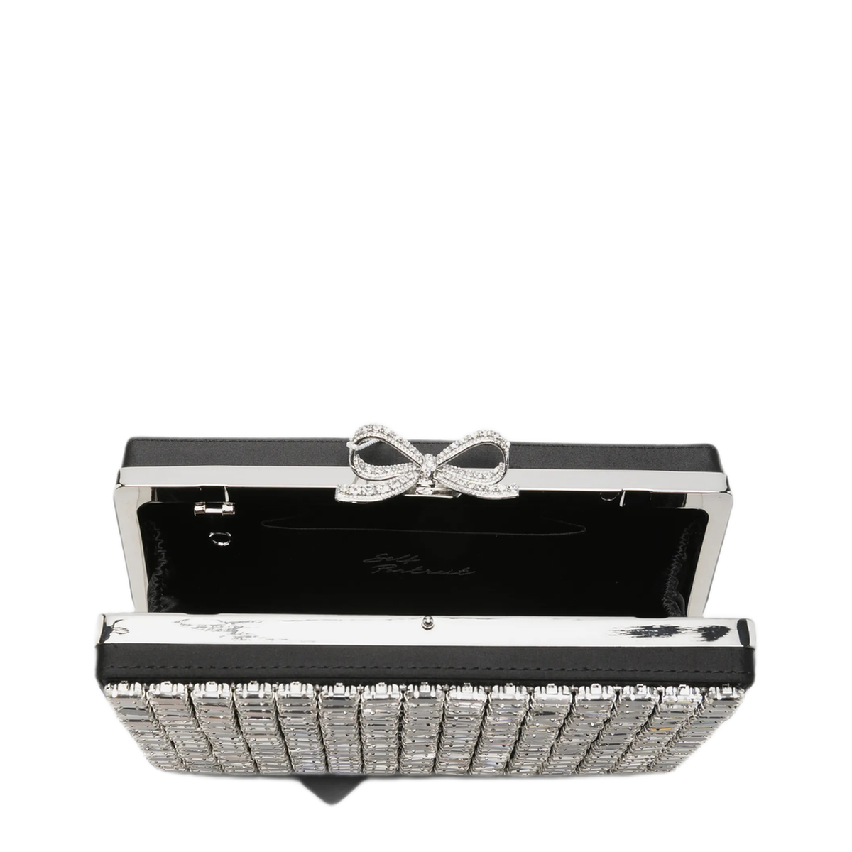 AQUA Crystal Clutch - Silver - Image 5