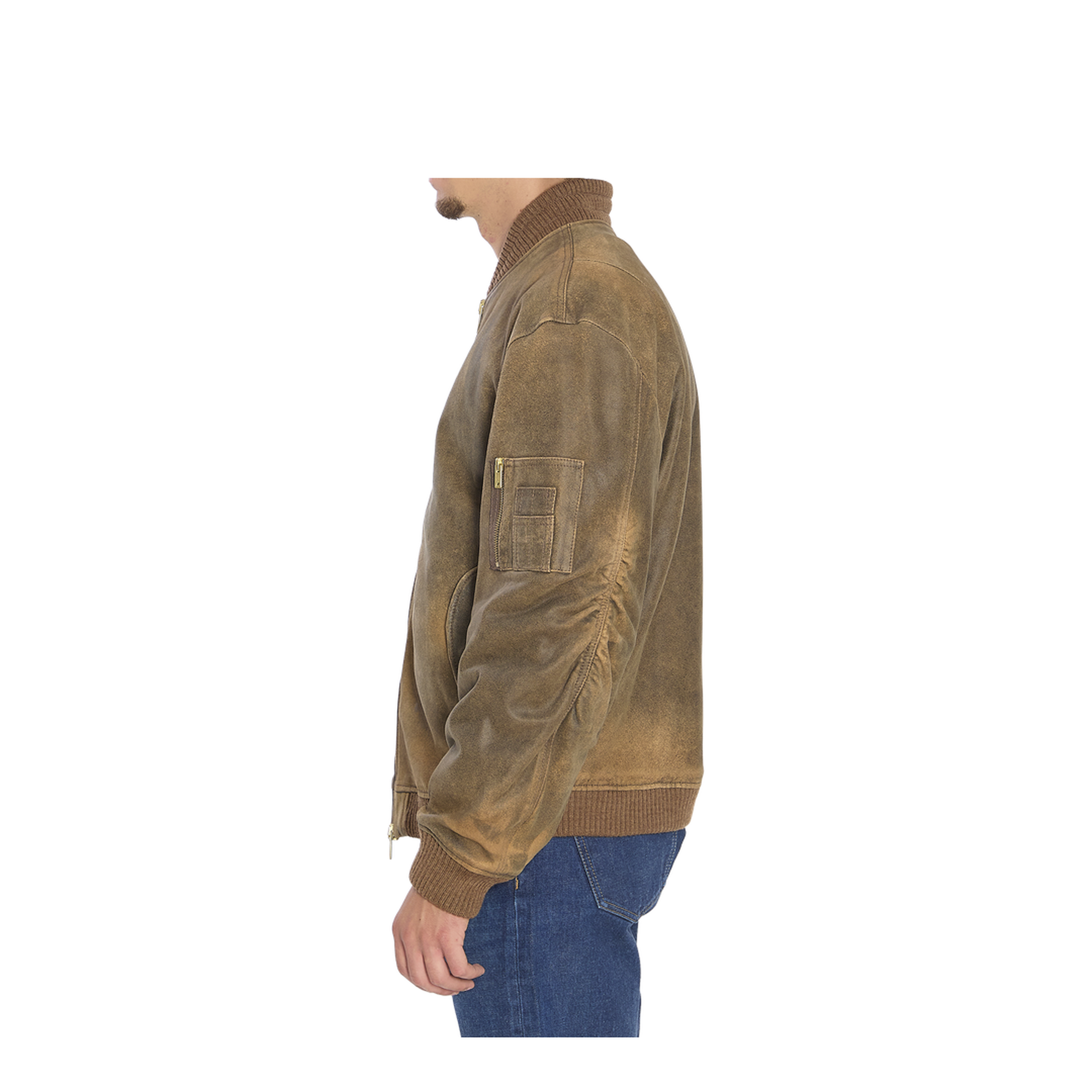 Bomber Leather Jacket - Image 3