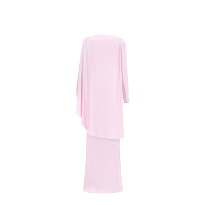 Long Draped Jersey Dress - Image 2