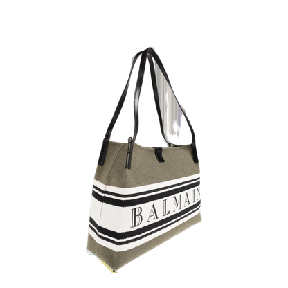 Medium Release Shopper Cotton Canvas Tote Bag - Olive Green - Image 3