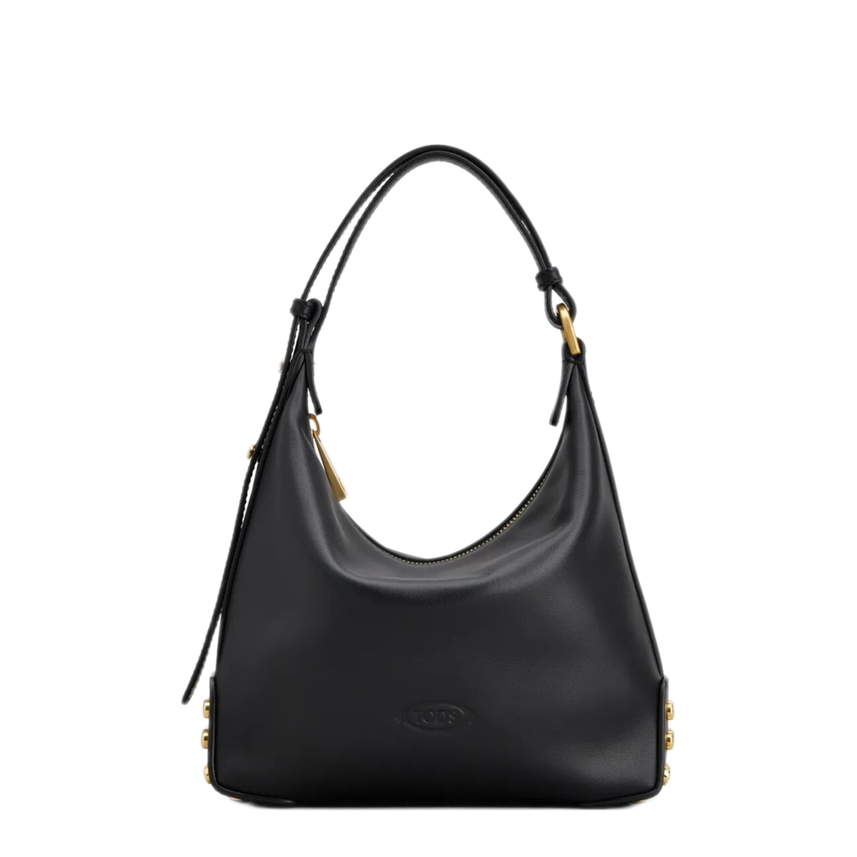Metal Dots Calfskin Leather Mini Bag - Black - Image 1