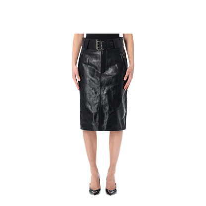 Pencil Skirt With Belt - Image 1