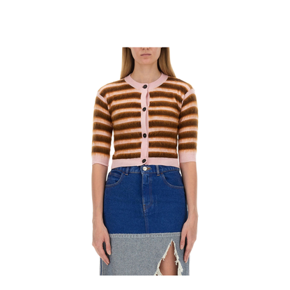 Cardigan with Stripe Pattern - Image 3