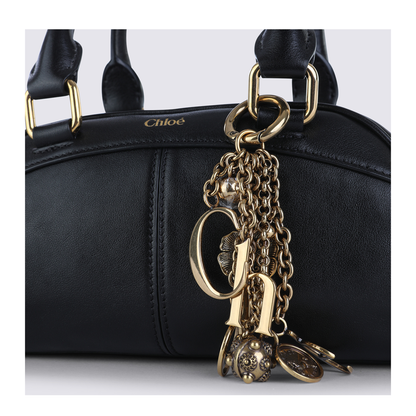 Small Chloé Bowling Bag in Soft Leather - Black - Image 7