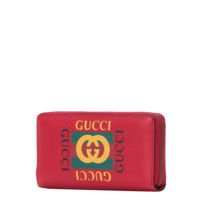 Red Printed Zipper Wallet - Image 2